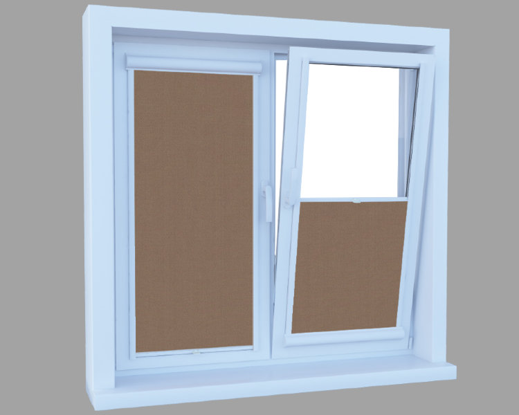 ЮНИ 2 пружина на створку, АЛЬФА ALU BLACK-OUT 2868 св. коричневый, 250cm ЮНИ 2 пружина на створку, АЛЬФА ALU BLACK-OUT 2868 св. коричневый, 250cm