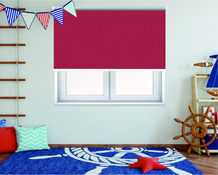 Штора Ловолайт в ткани ГАРМОНИЯ 4080 красный 180см Штора Ловолайт в ткани ГАРМОНИЯ 4080 красный 180см